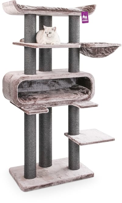 Petrebels Krabpaal XL Krabpaal Route 180 - Cappuccino - Voor grote katten - 76 x 60 x 180 cm