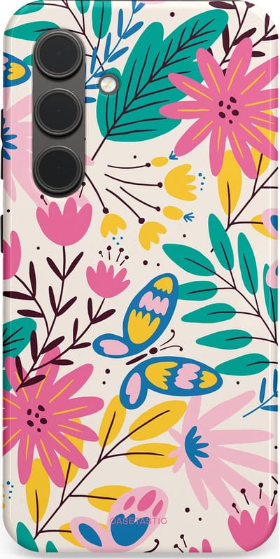 Casetastic Hoesje Geschikt voor Samsung S24 - Stijlvolle Beschermende Duo-layer Case - Lente Leven