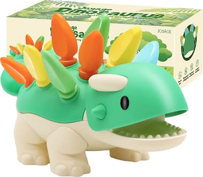 Joyage Dinosaurus Fijne Motoriek kleuters - Sensorisch speelgoed baby 6 maanden 0 jaar - Baby Speelgoed 1 jaar meisjes cadeau - Montessori speelgoed Meisjes speelgoed 2 jaar jongens speelgoed - Kinderspeelgoed Peuter speelgoed 3 jaar Kleuter