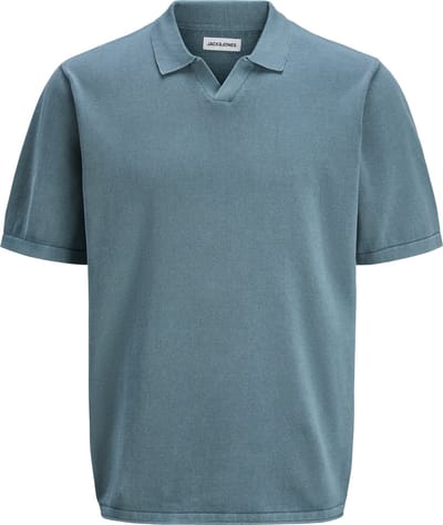 JACK&JONES - JJELEO KNIT POLO SS LN - Heren - Polo's