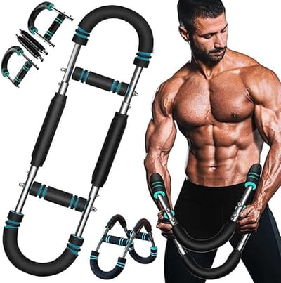 Shaker Twister Arm Trainer - U-Vorm Arm Trainer Verstelbaar - Borst Expander en Dij Trainer - Body Strength Fitness Apparaat - Thuis Fitness Training voor Kracht, Spieren en Vetverbranding
