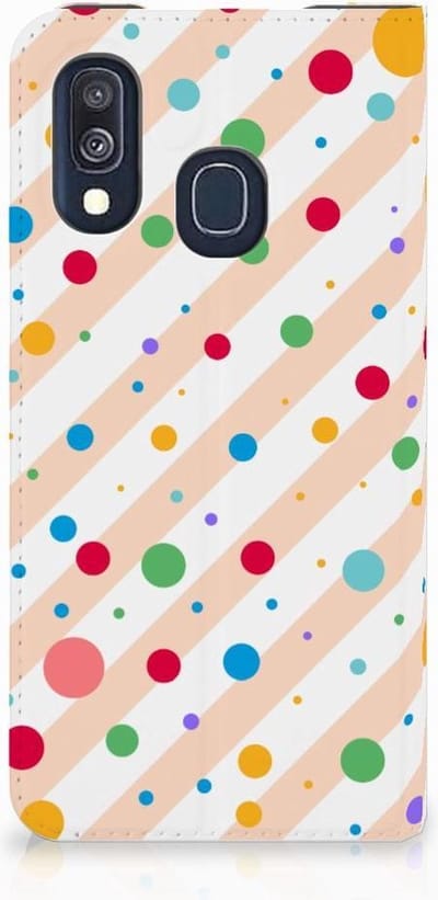 Samsung Galaxy A40 Hoesje met Magneet Dots