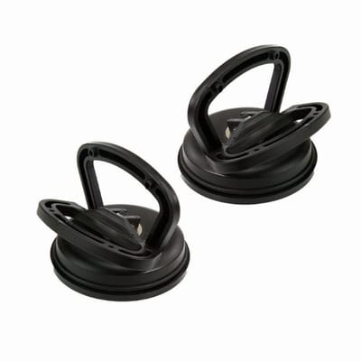 Dailygoods- Zuignap met haak - Automatische deukzuiger - 2 stuks - Hoogwaardig kunststof/rubber - Ergonomisch design - Diameter 5,6 cm