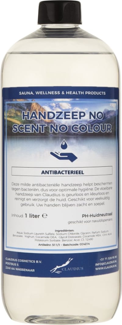 Handzeep No Scent, No Colour 1 liter