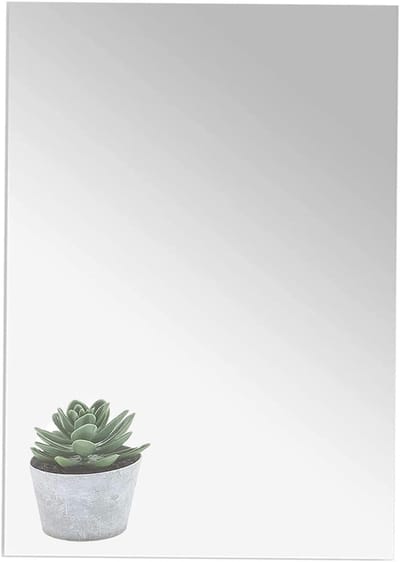 SnelShoppen - Acrylic Mirror, HD Zelfklevende Spiegel zonder Frame, Grote Wandspiegel 40 x 30 cm, Flexibele Spiegeltegels voor Wanddecoratie, Veilig e