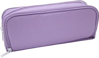 SOHO - Luxe Etui Allround XL - Pennenzak - Penetui - Voorzien van dubbelvak - Met interne organizer - 22x10cm - GB STRIPES - Paars
