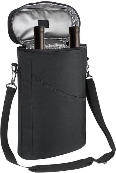 Dailygoods- Wijnkoeltas Geïsoleerd - Flessentas voor 2 flessen