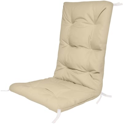 FEROCITY - Tuinstoelkussens - Comfortabel, duurzaam - Voor meubels van pallets - 130 x 50 x 5cm - Polyester - Beige