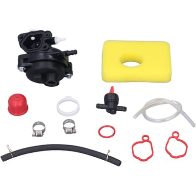 Kit Carburateur Tuyau d'Essence Filtre à Air Pièces de Rechange Accessoires Tondeuse à Gazon pour 593261