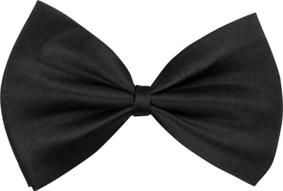 Boland - Vlinderstrik Basic zwart Zwart - Volwassenen - Mannen - - Glitter and Glamour