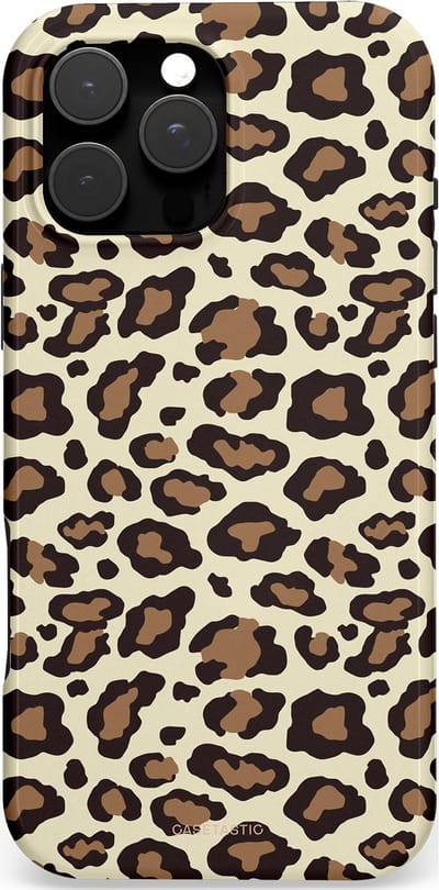 Casetastic hoesje geschikt voor Apple iPhone 16 Pro Max - MagSafe - Dubbellaagse bescherming - Gevaarlijk geduld - Fashion Case - Taupe Zwart