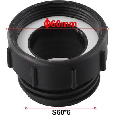 1 STuks IBC Tank Adapter 62 mm Fijne Schroefdraad naar 60 mm Grove Schroefdraad Voor Schutz Klep Tuin Water Ibc Tank Dop Connector Onderdeel