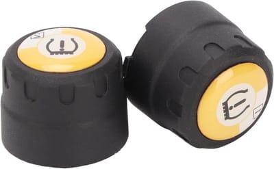 Bandenspanningscontrolesysteem Motorfiets - TPMS Sensor - Veilige Ritten - Real-time Monitoring - 2 Sensoren - Zwart