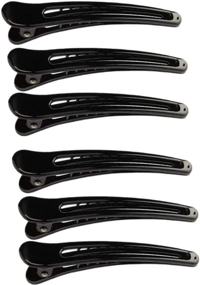 Allecto Plus - Professionele haarclips set van 6 - eendenbek kappersclips - antislip - make-up & kapsels - kunststof - styling accessoires