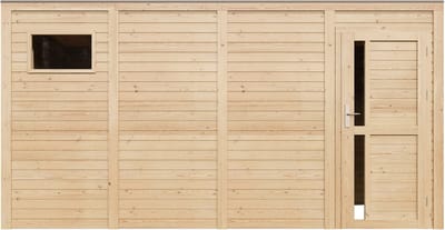 Timbela M327F1 - Houten tuinhuis - 8,16 m² - 202x404xH210 cm - zonder vloer