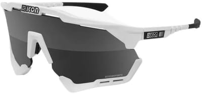 Scicon - Fietsbril - Aeroshade - Wit Gloss - Multimirror Lens Zilver