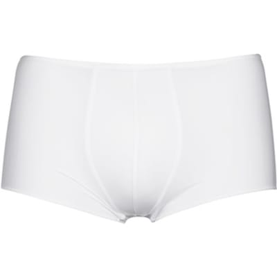 HOM Plumes trunk (1-pack) - heren boxer microfiber kort - wit