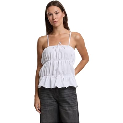 Urban Classics - Tiered Cami Mouwloze top - XS - Wit