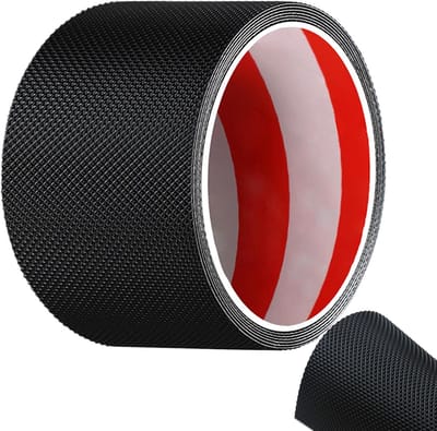 OIMG Zelfklevende rubberen zolen - Antislip zelfklevende zolen - Antisliptape op schoenzolen - Reparatie-inlegzolen - Antislip schoenen - Slijtvast - Zelfklevende rubberen zolen - Geschikt voor de meeste zoolreparaties - 10×100cm