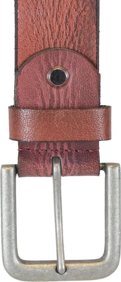 Heren Riem Bordeauxrood Italiaans Leer - 4 cm Brede Casual Leren Dames Riem Of Heren Riem - Maat 115 cm (Taillemaat tot 100 cm)