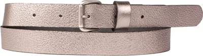 Petrol Industries Riem Dames - Broekriem - Nikkelvrij - Leer - Zilver - 85 cm - S