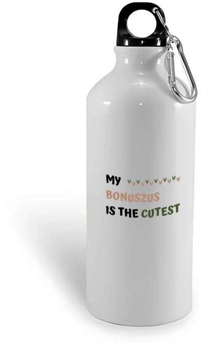 Hacebo® - my bonuszus is the cutest waterfles - Zus - schattige bonuszus - verjaardagscadeau - verjaardag - cadeau - cadeautje voor zus - zus artikelen - kado - geschenk - gift - water fles - 400ML