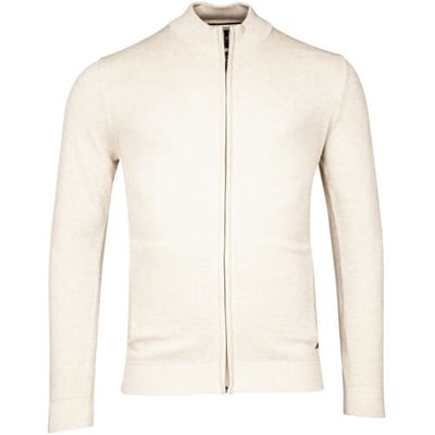 Baileys Vest Cardigan Zip Two-Tone Structure Jacquard Kitt / male