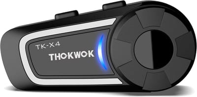 Motor Intercom - Helm Communicatie - Groepsritten - Tot 6 personen - 2000 meter bereik - Zwart