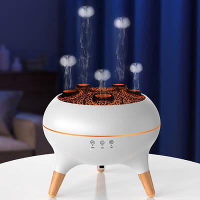 Dailygoods- Aroma Diffuser 250 ml - Luchtbevochtiger - Geurverspreider - LED Licht 7 Kleuren - Timerfunctie - Etherische Oliën