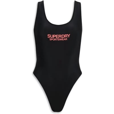 Superdry - Elastisch badpak met laag uitgesneden rug - Dames - Badpakken