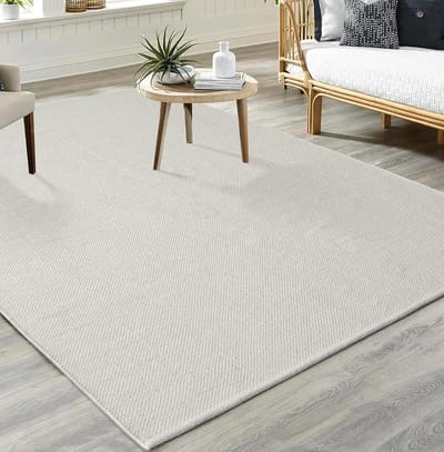 the carpet Boho Natur Wool Handgeweven wollen tapijt in natuurlijke Scandinavische boho-look, handgemaakt voor een unieke stijl, 120x170