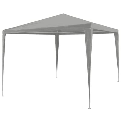 vidaXL - Partytent - Lichtgrijs - 300 - x - 300 - x - 255 - cm - PE - en - staal