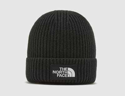 The North Face Logo Box Cuffed Beanie Hat - Zwart- Heren, Zwart One Size