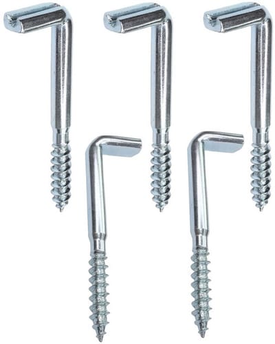 Allecto - L-vormige Haken Set - Duurzaam Staal - Zilver