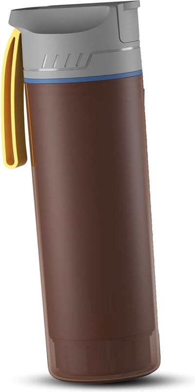 PolkaHome Professionele outdoor waterfilterfles met 1500 liter filtercapaciteit, verwijdert 99,99% van alle bacteriën en filtert virussen, deeltjes en zware metalen
