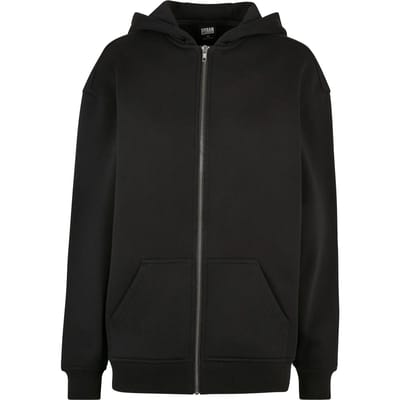 Sweatshirt damescapuchon met oversized rits Urban Classics