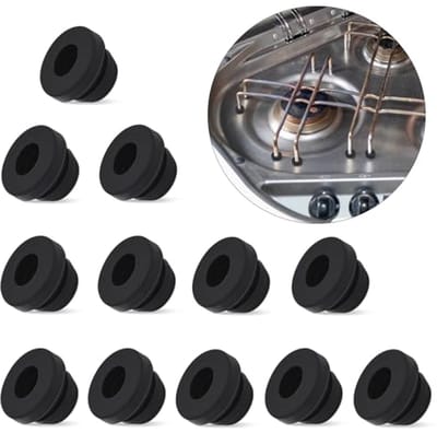 12 stuks Rubberen Doorvoertules voor Kachels - Compatibel met 5 mm Staven