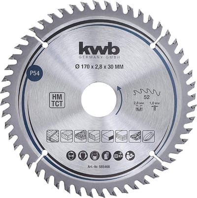 KWB Cirkelzaagblad P54 – 170x30mm (52 tanden)