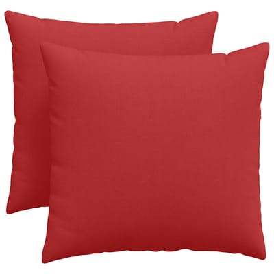 vidaXL - Zitkussens - 2 - st - Stof - Rood - 50 - x - 50 - cm