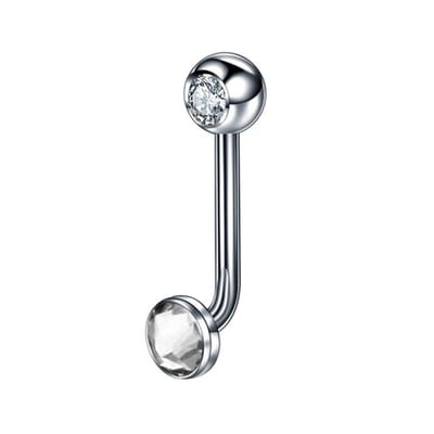 Piercing titanium clear 1.6x11 - LMPiercings