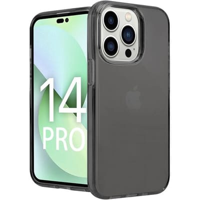 ShieldCase telefoonhoesje geschikt voor Apple iPhone 14 Pro TPU case - zwart - Siliconen hoesje - Shockproof case hoesje - Backcover case