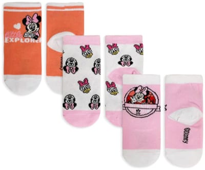 Disney Minnie Mouse Sokken - 6-12 maanden - Babysokken - Sokjes - 3 paar - Voor baby’s - Minnie Mouse uitvoering