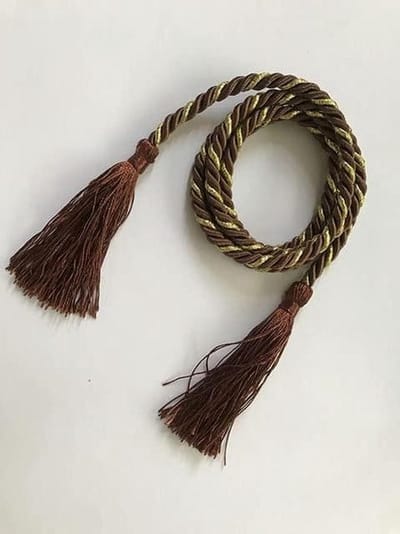 Gordijn Tiebacks - Gordijn Clips - Decoratieve Houders - Zachte Duurzame Materialen - 110 cm Lengte - Koffie