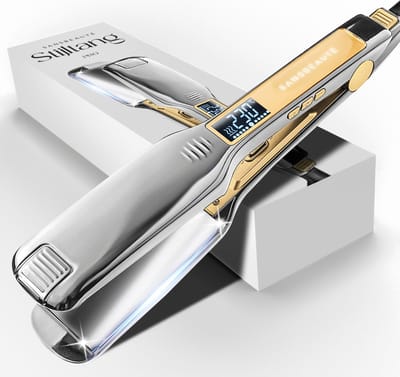 Sansbeauté® Professionele Stijltang - 2 in 1 - Krultang - Stijltangen - Hair Straightener - Snel Opgewarmd - 80℃ t/m 230℃ - Steilen & Krullen - Hot Comb - Haartang - Haar stijltang - Lisseur Cheveux - ION technologie