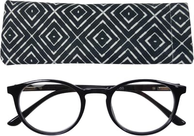 Lilly&June Leesbril Zwart +2.5 - Met Bijpassend Etui