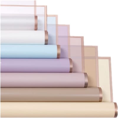 Dailygoods- Boeketpapier 21 Vellen - Waterdicht - Geschenken - Bloemenverpakking - Ambachtelijke Projecten - Koreaanse Vintage Stijl - 7 Kleuren - Inpakpapier
