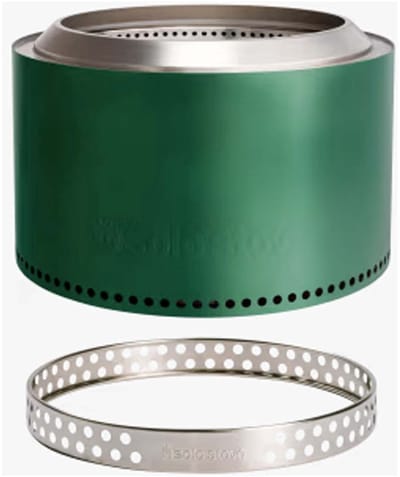 Solo Stove Yukon 2.0 met vloerstandaard kleur Cascade (Groen)