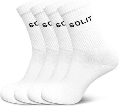 Beste hoge sokken - Sport sokken - 4-paar - 78% katoenen sokken - Maat 35-38 - voor Dames en Heren - Naadloze sokken - crew sokken