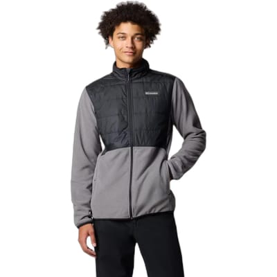 Columbia Basin Butte™ Full Zip Fleece II Men's Outdoorvest - City Grey, Black - Maat L