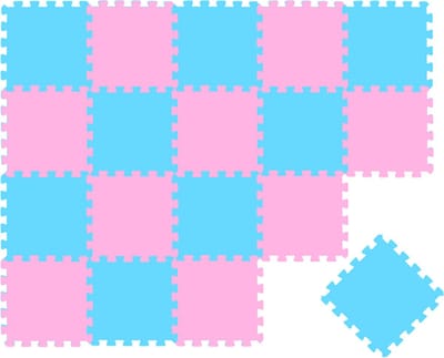 Van dag Één: 18-delige Baby Puzzel Speelmat - 30x30 EVA Schuim Kruipmat Vloermat Speeltapijt Kind